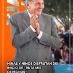 Niños y niñas disfrutan del inicio “ruta mis derechos”